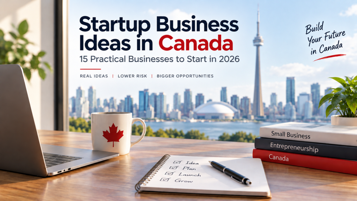 Startup Business Ideas in Canada: 15 Practical Businesses to Start in 2026 4 Startup Business Ideas in Canada: 15 Practical Businesses to Start in 2026